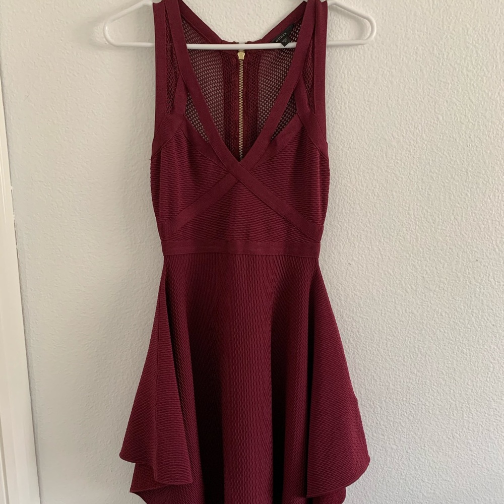 Red cocktail dress